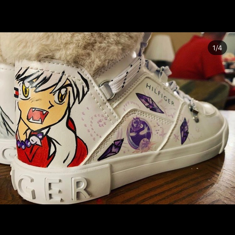 Custom hand painted shoes